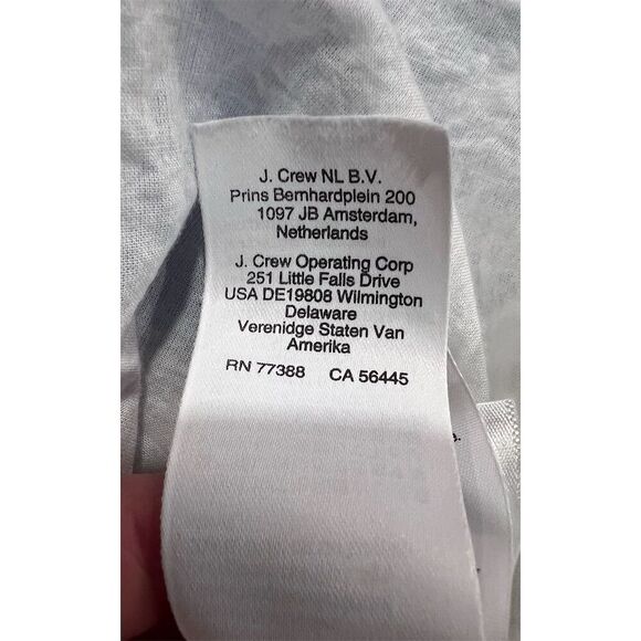 J. Crew  Factory Women's Size 14 Blue Striped Mini Shift Dress Sleeveless Casual - Picture 8 of 8